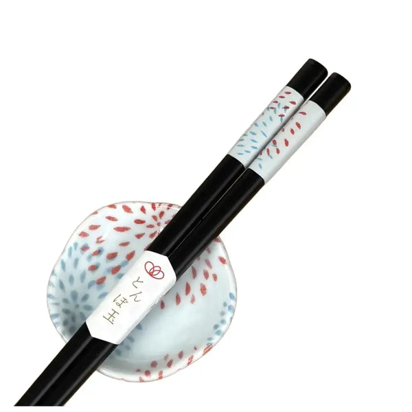 若狭塗箸 美濃焼小皿花火付 23膳