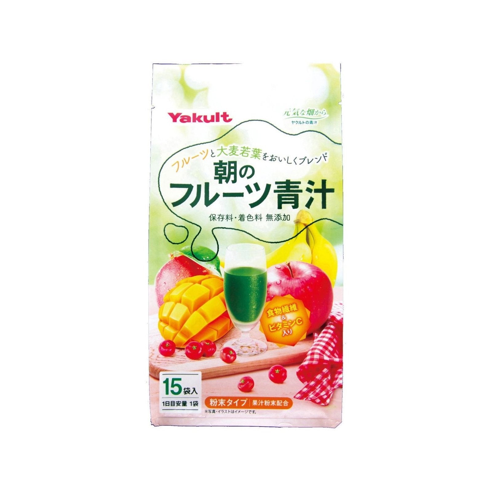 ヤクルト フルーツ青汁 栄養健康ドリンク 15本入り