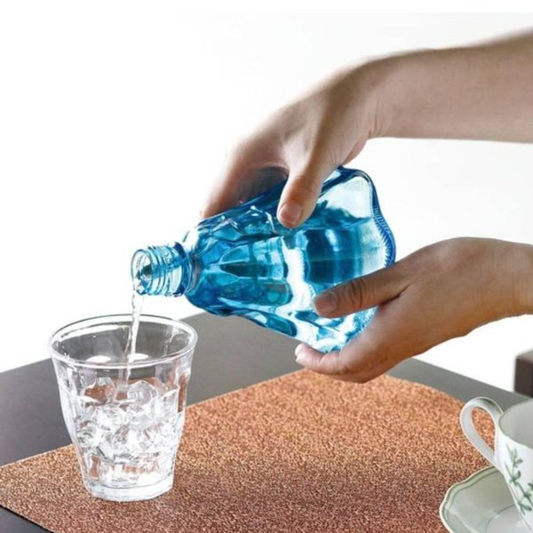 富士山型ガラスボトルウォーターサーバー キャップ付き 400ml