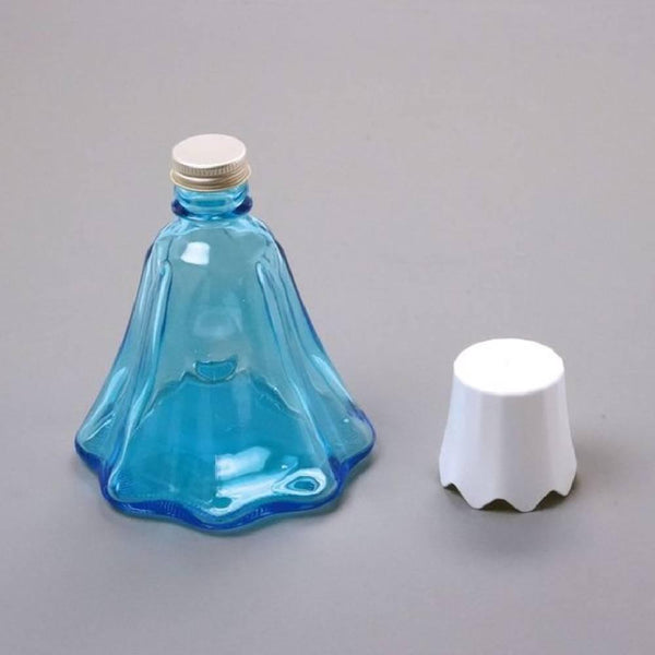 富士山型ガラスボトルウォーターサーバー キャップ付き 400ml