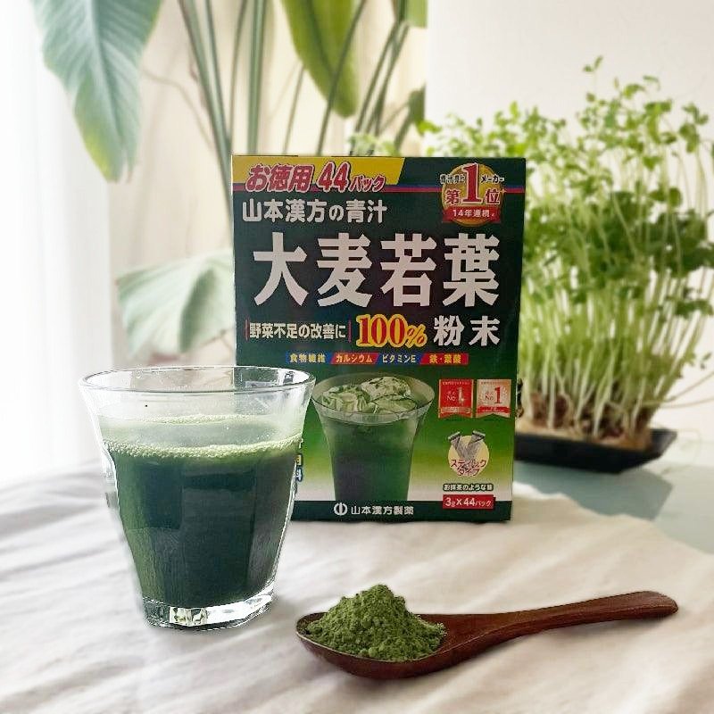 和漢青汁３個組。大麦若葉5本付 Amazon | 山本漢方製薬 大麦若葉粉末100% 徳用 3g*44包 3個セット