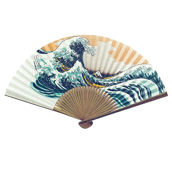 ヤマニ 神奈川沖浪裏 扇子 22.5cm