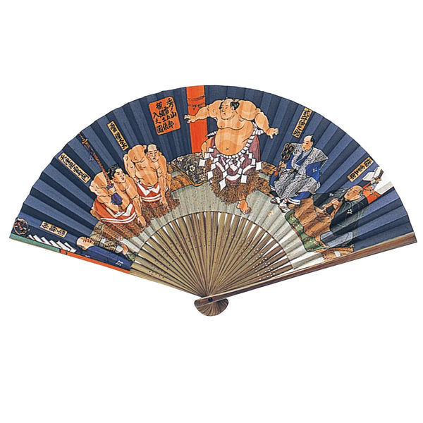 ヤマニ相撲デザイン扇子 22.5cm