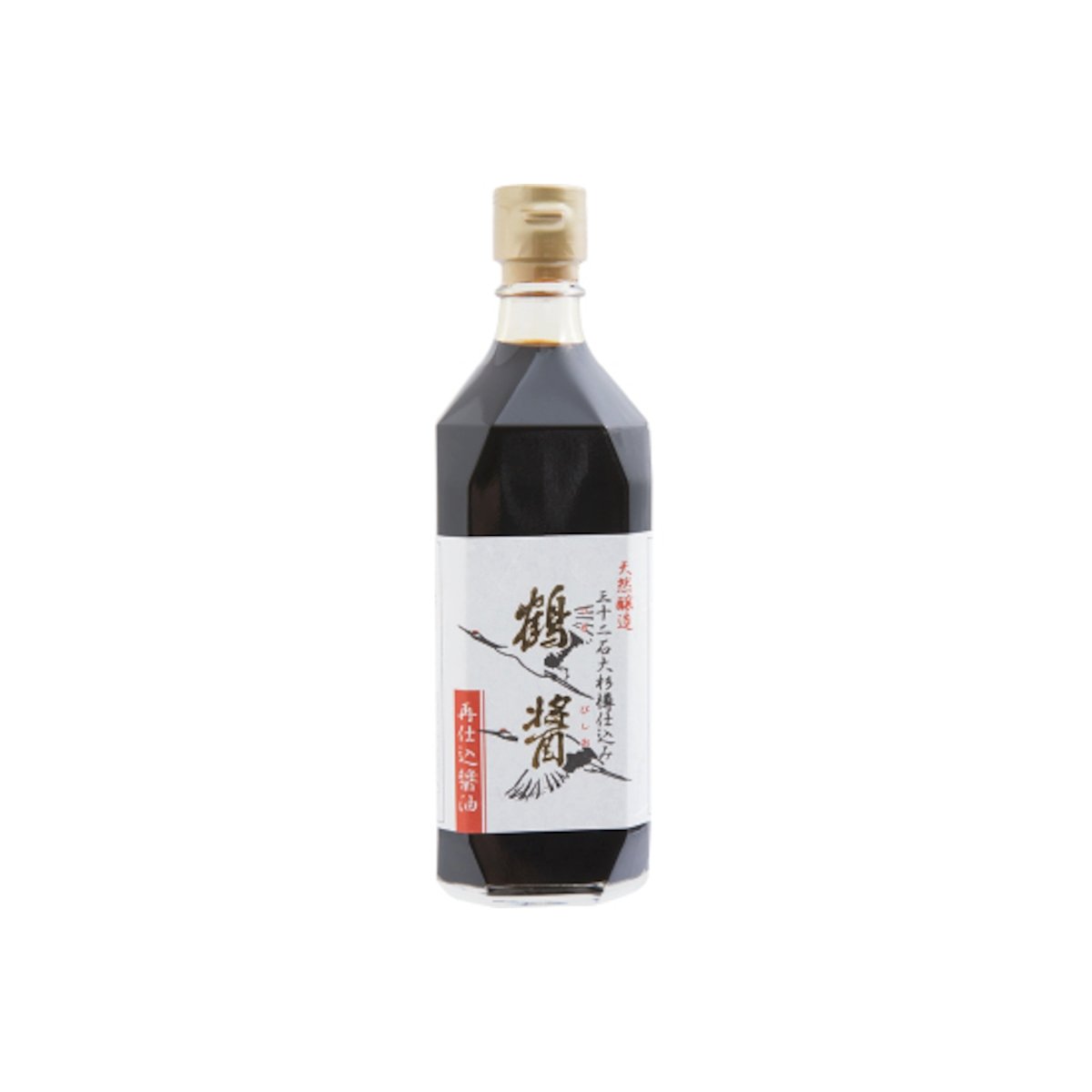 ヤマロク 鶴塩醤油 樽熟成 500ml
