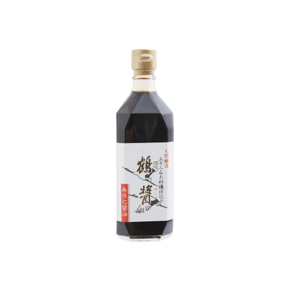 ヤマロク 鶴塩醤油 樽熟成 500ml