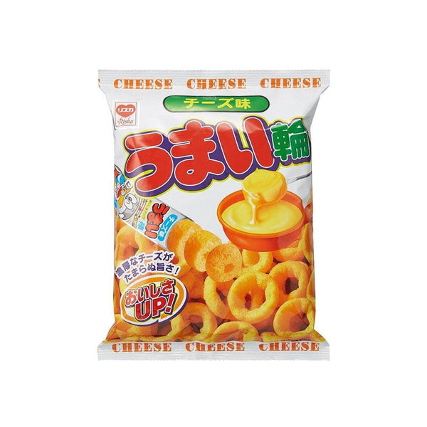 やおきん うまいわー チーズ味コーンパフリング 75g (3個入り)