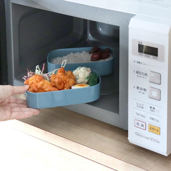 イエロースタジオ 弁当箱 2段 電子レンジ対応 和食弁当箱 ブルー