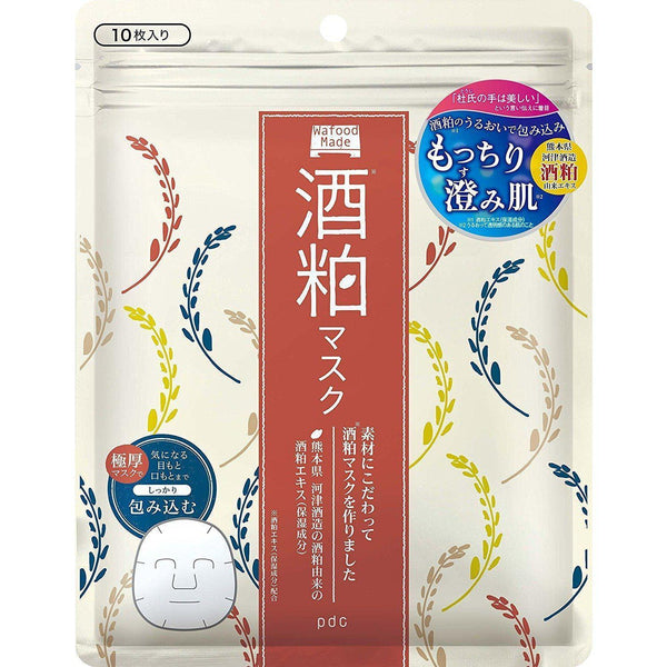 pdc ワフードメイド SK 酒粕フェイスマスク 10枚入り